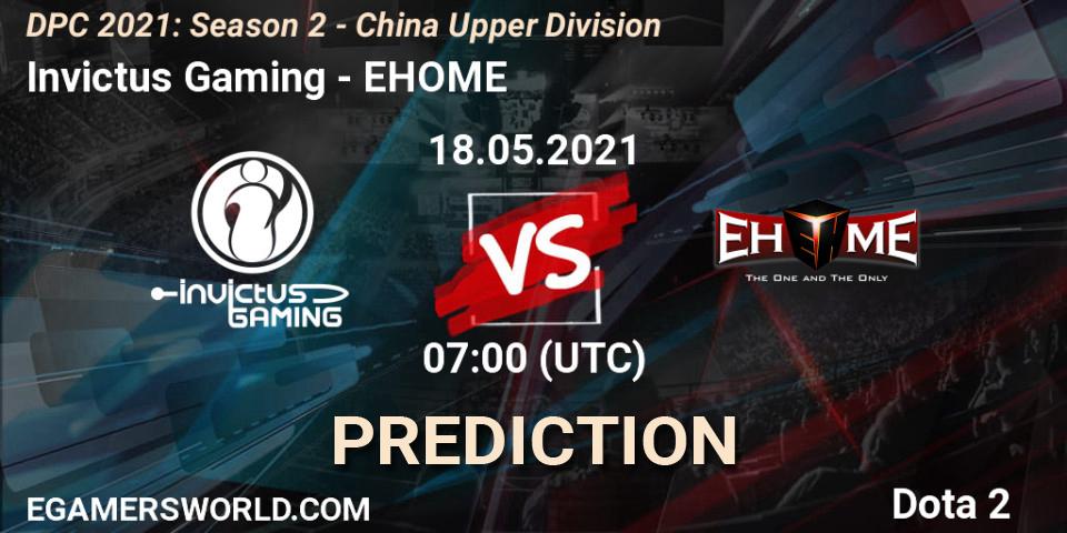 Prognoza Invictus Gaming - EHOME. 18.05.21, Dota 2, DPC 2021: Season 2 - China Upper Division