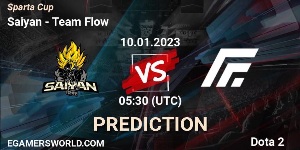 Prognoza Saiyan - Team Flow. 10.01.2023 at 05:37, Dota 2, Sparta Cup