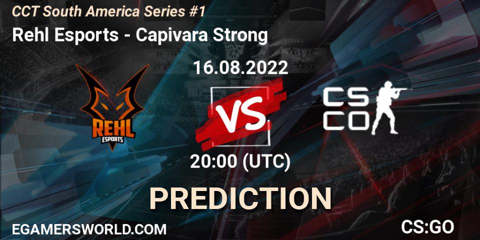 Prognoza Rehl Esports - Capivara Strong. 16.08.2022 at 20:00, Counter-Strike (CS2), CCT South America Series #1