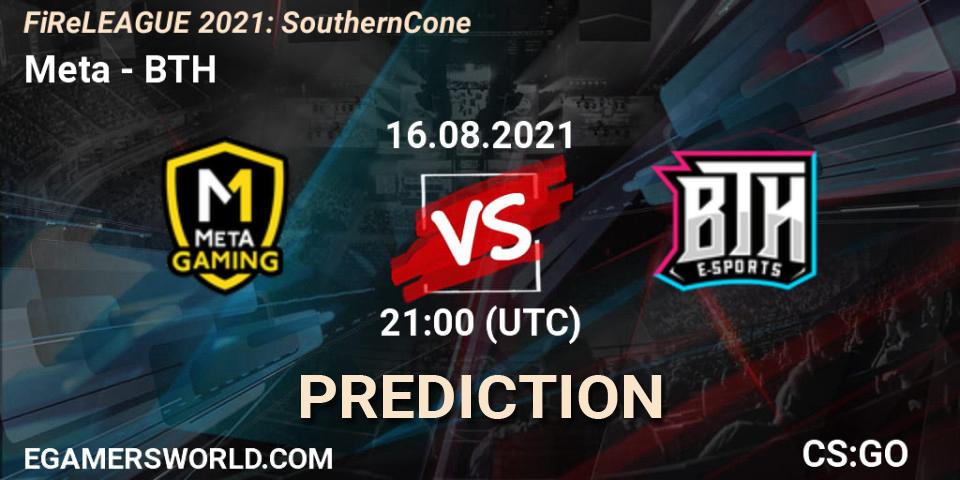 Prognoza Meta Gaming Brasil - BTH. 16.08.2021 at 21:00, Counter-Strike (CS2), FiReLEAGUE 2021: Southern Cone