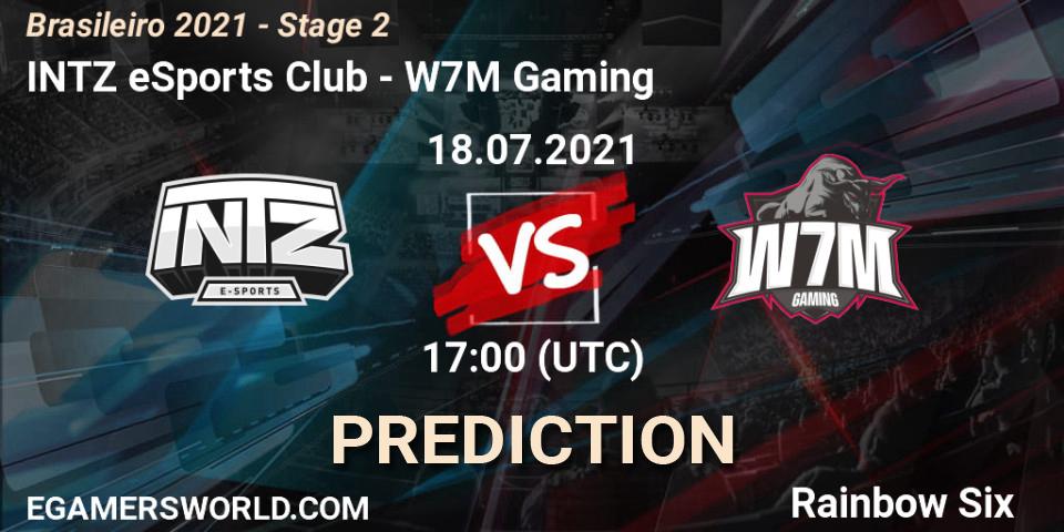 Prognoza INTZ eSports Club - W7M Gaming. 18.07.2021 at 17:00, Rainbow Six, Brasileirão 2021 - Stage 2