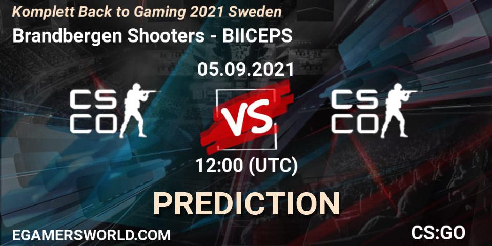 Prognoza Brandbergen Shooters - BIICEPS. 05.09.2021 at 12:00, Counter-Strike (CS2), Komplett Back to Gaming 2021 Sweden