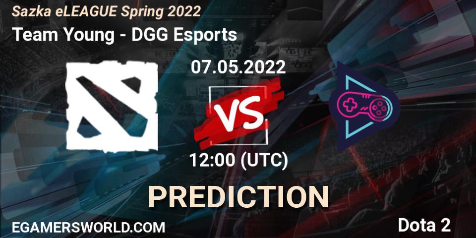 Prognoza Team Young - DGG Esports. 07.05.2022 at 12:00, Dota 2, Sazka eLEAGUE Spring 2022