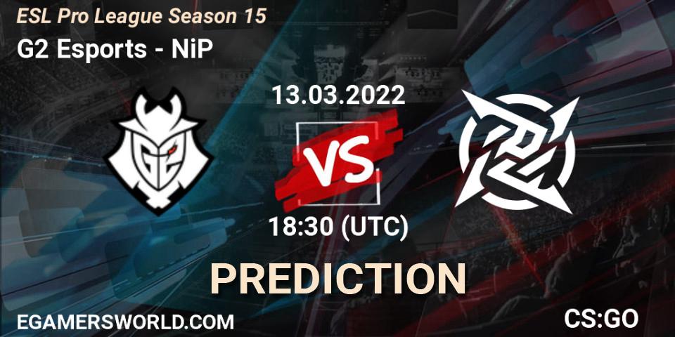 Prognoza G2 Esports - NiP. 13.03.22, CS2 (CS:GO), ESL Pro League Season 15