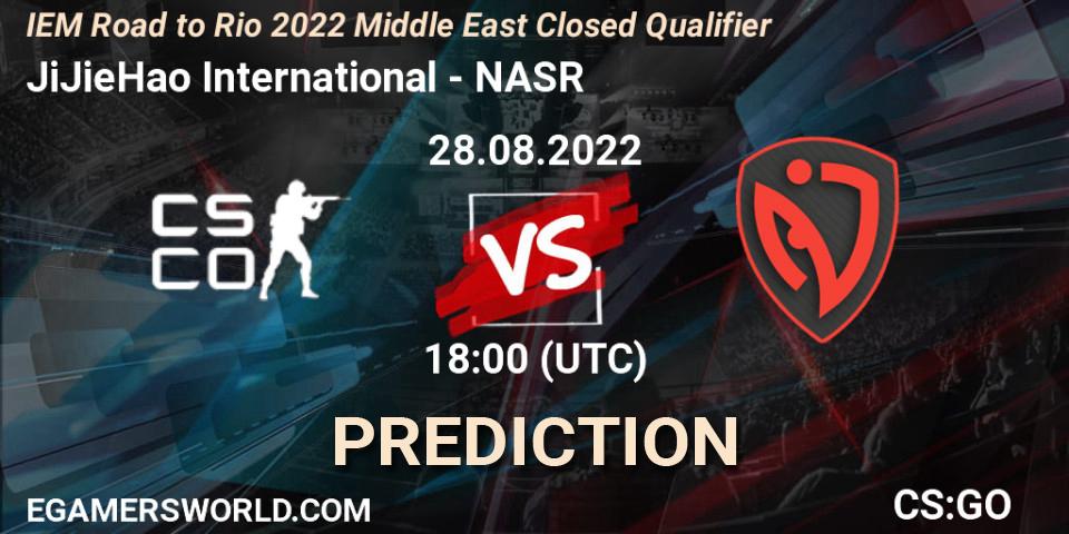 Prognoza JiJieHao International - NASR. 28.08.2022 at 18:00, Counter-Strike (CS2), IEM Road to Rio 2022 Middle East Closed Qualifier