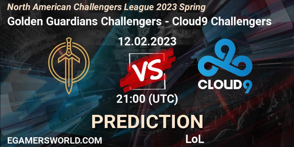 Prognoza Golden Guardians Challengers - Cloud9 Challengers. 12.02.2023 at 21:00, LoL, NACL 2023 Spring - Group Stage