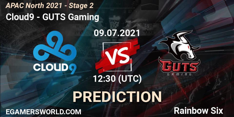 Prognoza Cloud9 - GUTS Gaming. 09.07.2021 at 11:50, Rainbow Six, APAC North 2021 - Stage 2