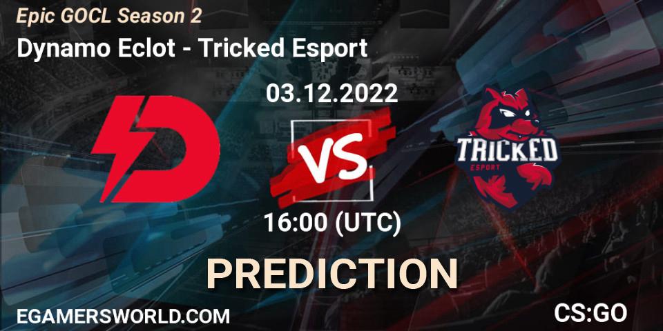 Prognoza Dynamo Eclot - Tricked Esport. 03.12.2022 at 18:10, Counter-Strike (CS2), Epic GOCL Season 2