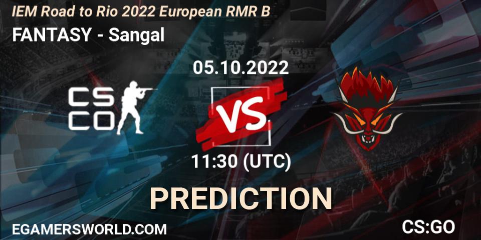 Prognoza FANTASY - Sangal. 05.10.2022 at 11:45, Counter-Strike (CS2), IEM Road to Rio 2022 European RMR B