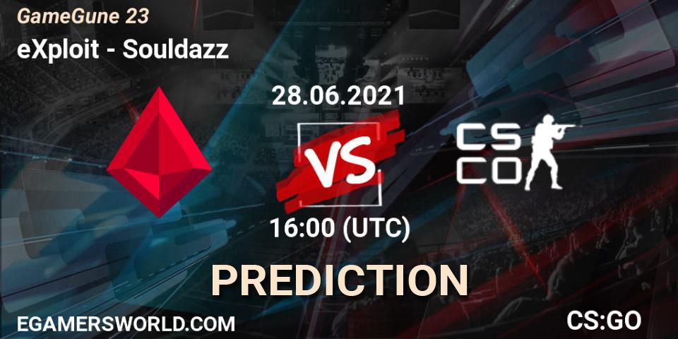 Prognoza eXploit - Souldazz. 28.06.2021 at 16:00, Counter-Strike (CS2), GameGune 23