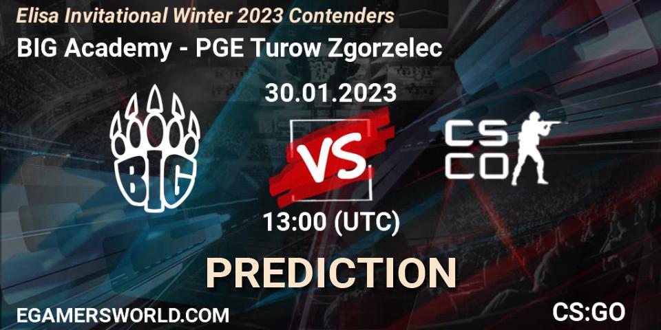 Prognoza BIG Academy - PGE Turow Zgorzelec. 30.01.23, CS2 (CS:GO), Elisa Invitational Winter 2023 Contenders