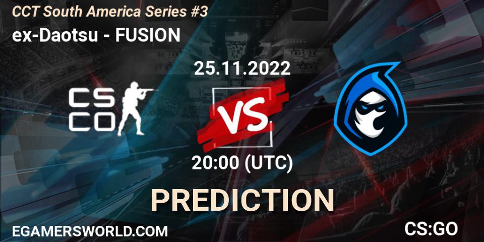Prognoza ex-Daotsu - FUSION. 25.11.2022 at 20:15, Counter-Strike (CS2), CCT South America Series #3