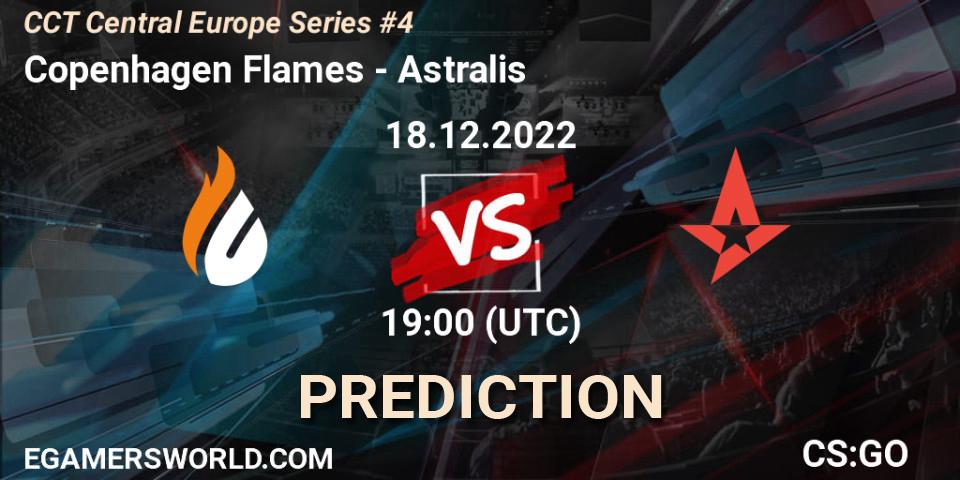 Prognoza Copenhagen Flames - Astralis. 18.12.2022 at 19:00, Counter-Strike (CS2), CCT Central Europe Series #4