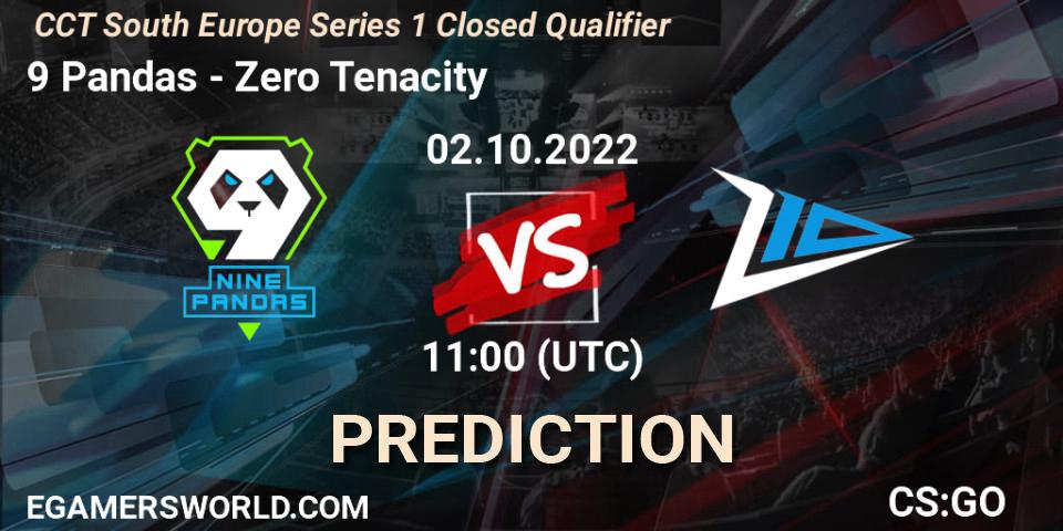 Prognoza 9 Pandas - Zero Tenacity. 02.10.22, CS2 (CS:GO), CCT South Europe Series 1 Closed Qualifier