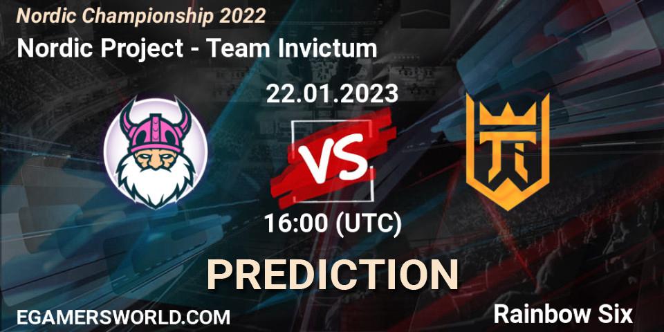 Prognoza Nordic Project - Team Invictum. 22.01.2023 at 16:00, Rainbow Six, Nordic Championship 2022