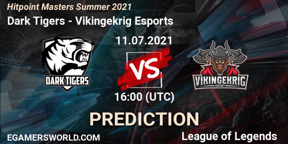 Prognoza Dark Tigers - Vikingekrig Esports. 11.07.2021 at 17:00, LoL, Hitpoint Masters Summer 2021
