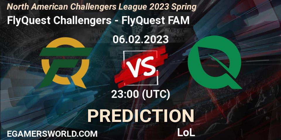 Prognoza FlyQuest Challengers - FlyQuest FAM. 06.02.23, LoL, NACL 2023 Spring - Group Stage