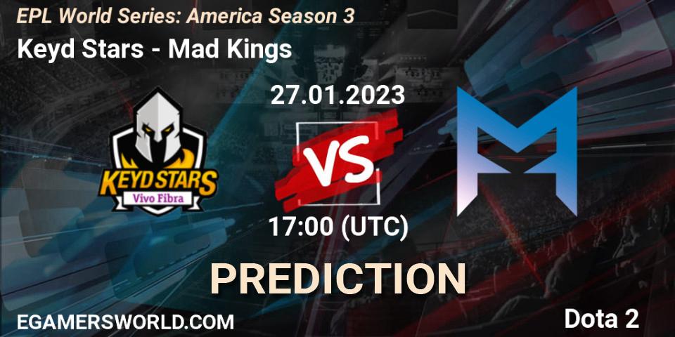 Prognoza Keyd Stars - Mad Kings. 27.01.23, Dota 2, EPL World Series: America Season 3