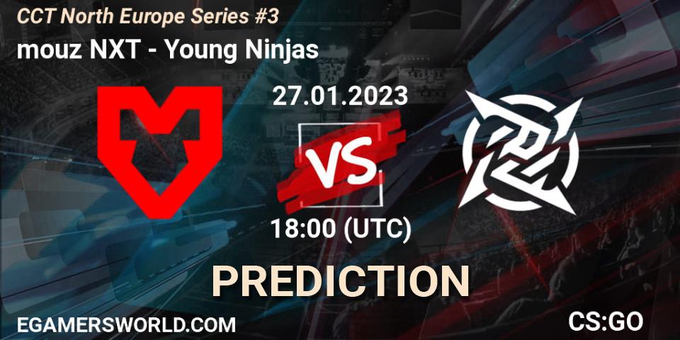 Prognoza mouz NXT - Young Ninjas. 27.01.2023 at 20:00, Counter-Strike (CS2), CCT North Europe Series #3