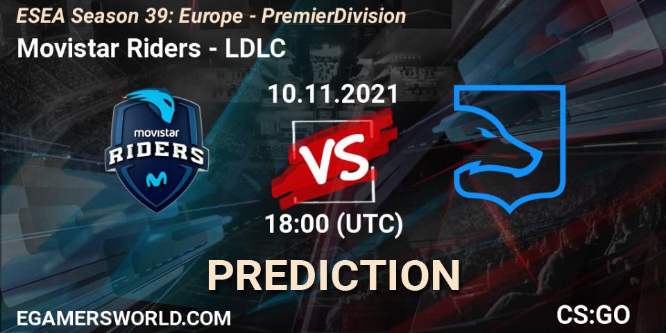Prognoza Movistar Riders - LDLC. 01.12.2021 at 17:00, Counter-Strike (CS2), ESEA Season 39: Europe - Premier Division