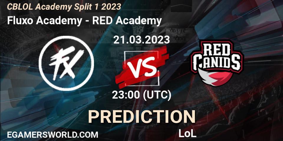 Prognoza Fluxo Academy - RED Academy. 21.03.23, LoL, CBLOL Academy Split 1 2023