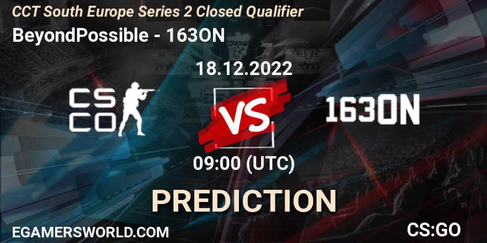 Prognoza BeyondPossible - 163ON. 18.12.22, CS2 (CS:GO), CCT South Europe Series 2 Closed Qualifier