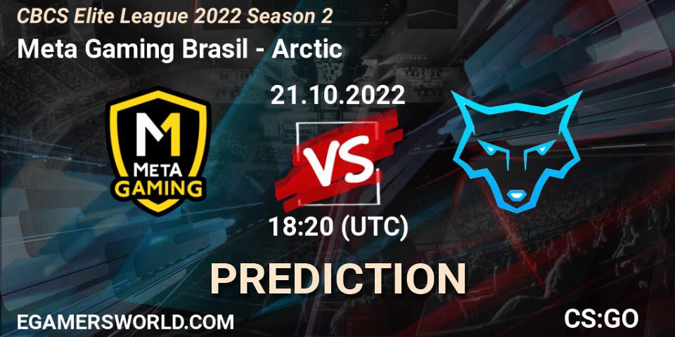 Prognoza Meta Gaming Brasil - Arctic. 22.10.2022 at 00:10, Counter-Strike (CS2), CBCS Elite League 2022 Season 2