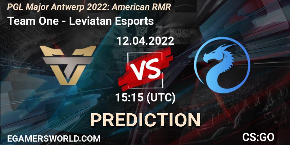 Prognoza Team One - Leviatan Esports. 12.04.2022 at 15:15, Counter-Strike (CS2), PGL Major Antwerp 2022: American RMR