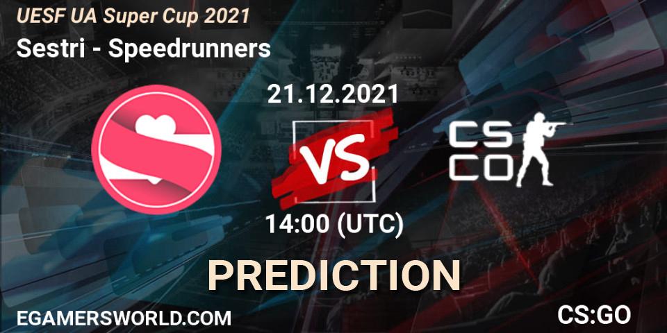 Prognoza Sestri - Speedrunners. 22.12.2021 at 14:00, Counter-Strike (CS2), UESF Ukrainian Super Cup 2021