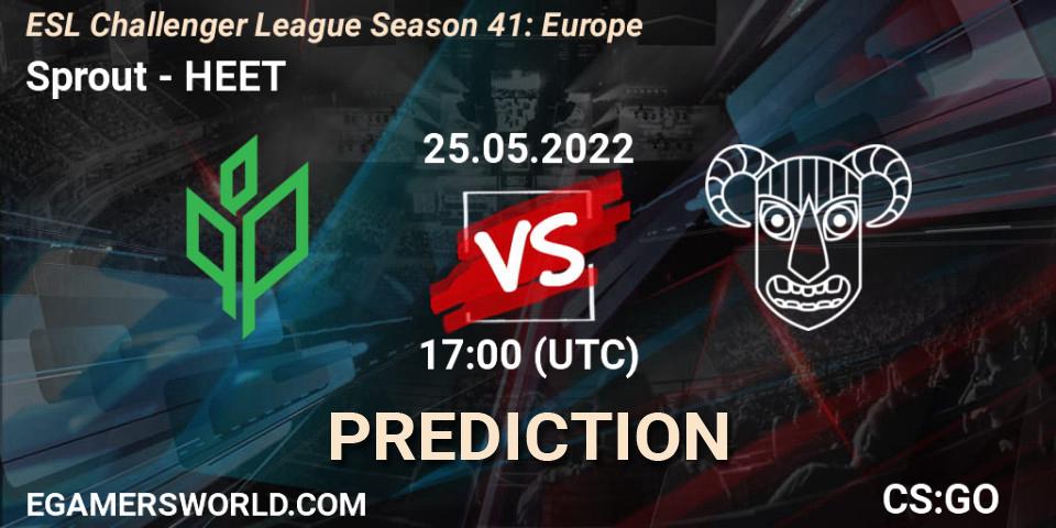 Prognoza Sprout - HEET. 30.05.2022 at 11:00, Counter-Strike (CS2), ESL Challenger League Season 41: Europe