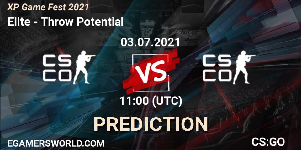 Prognoza Elite - Throw Potential. 03.07.2021 at 11:00, Counter-Strike (CS2), XP Game Fest 2021