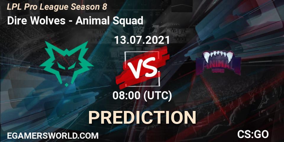 Prognoza Dire Wolves - Animal Squad. 13.07.2021 at 08:00, Counter-Strike (CS2), LPL Pro League Season 8