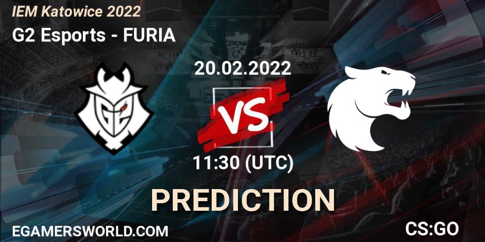 Prognoza G2 Esports - FURIA. 20.02.22, CS2 (CS:GO), IEM Katowice 2022