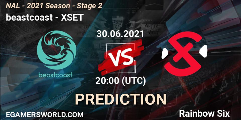 Prognoza beastcoast - XSET. 30.06.2021 at 20:00, Rainbow Six, NAL - 2021 Season - Stage 2