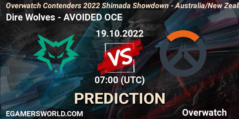 Prognoza Dire Wolves - AVOIDED OCE. 19.10.2022 at 07:00, Overwatch, Overwatch Contenders 2022 Shimada Showdown - Australia/New Zealand - October