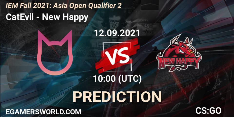 Prognoza CatEvil - New Happy. 12.09.2021 at 10:00, Counter-Strike (CS2), IEM Fall 2021: Asia Open Qualifier 2