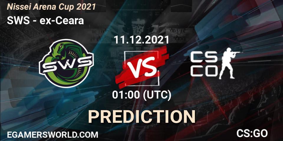 Prognoza SWS - ex-Ceara. 11.12.2021 at 01:30, Counter-Strike (CS2), Nissei Arena Cup 2021