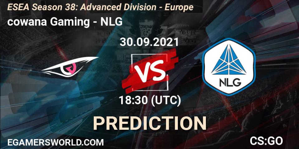 Prognoza cowana Gaming - NLG. 01.10.2021 at 17:00, Counter-Strike (CS2), ESEA Season 38: Advanced Division - Europe