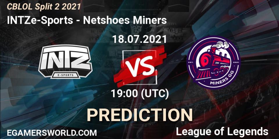 Prognoza INTZ e-Sports - Netshoes Miners. 18.07.2021 at 19:00, LoL, CBLOL Split 2 2021