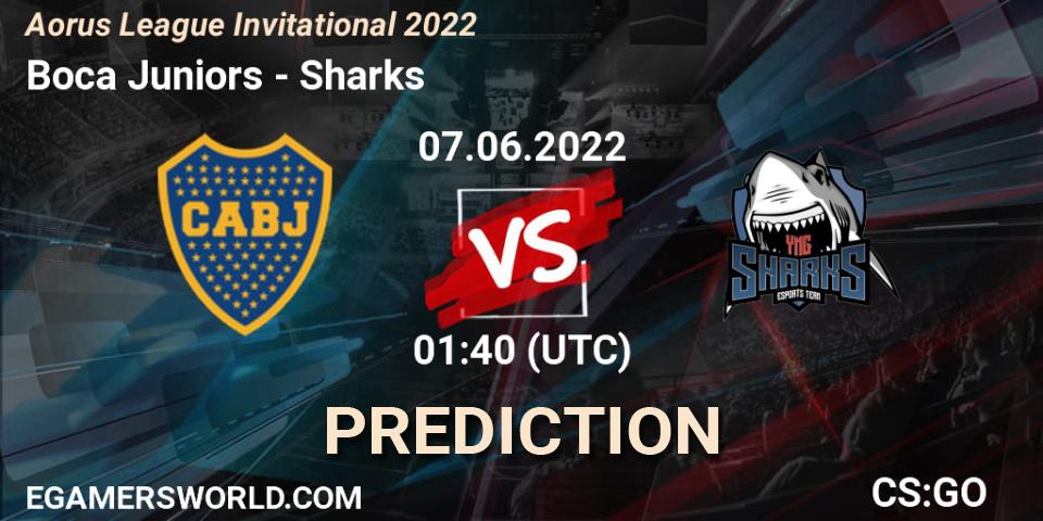 Prognoza Boca Juniors - Sharks. 07.06.22, CS2 (CS:GO), Aorus League Invitational 2022