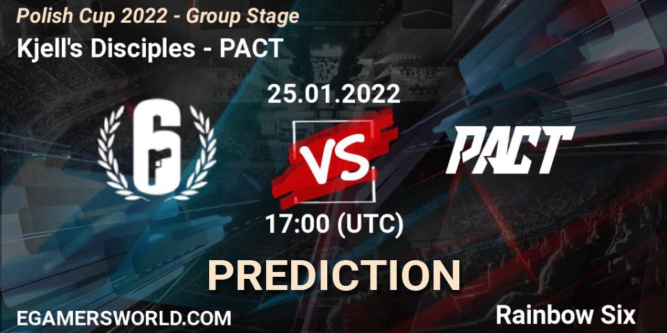 Prognoza Kjell's Disciples - PACT. 25.01.2022 at 17:00, Rainbow Six, Polish Cup 2022 - Group Stage