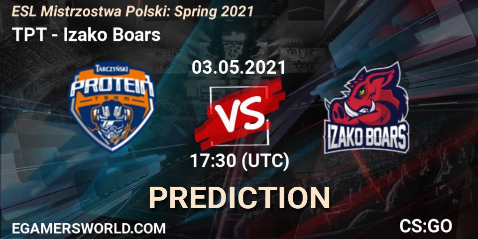 Prognoza TPT - Izako Boars. 03.05.2021 at 18:00, Counter-Strike (CS2), ESL Mistrzostwa Polski: Spring 2021