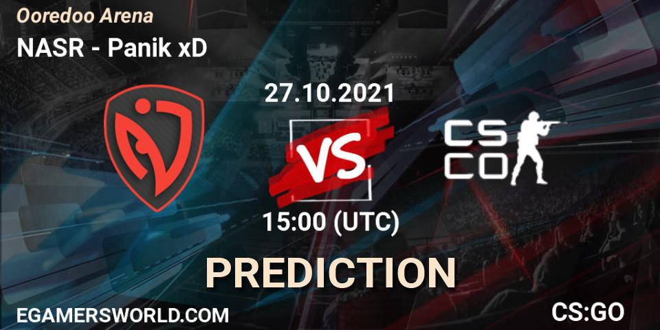 Prognoza NASR - Panik xD. 27.10.2021 at 15:00, Counter-Strike (CS2), Ooredoo Arena
