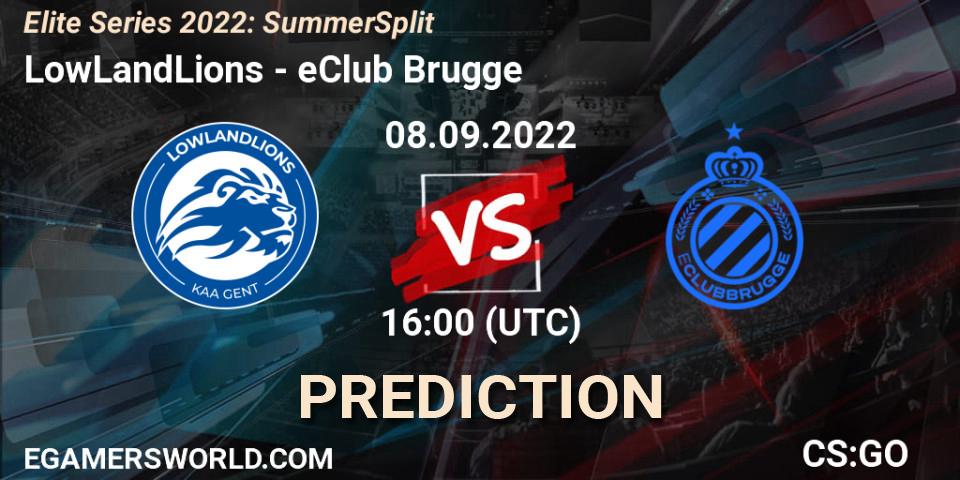 Prognoza LowLandLions - eClub Brugge. 08.09.2022 at 16:00, Counter-Strike (CS2), Elite Series 2022: Summer Split