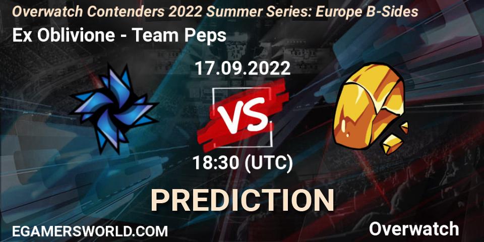 Prognoza Ex Oblivione - Team Peps. 17.09.2022 at 17:40, Overwatch, Overwatch Contenders 2022 Summer Series: Europe B-Sides