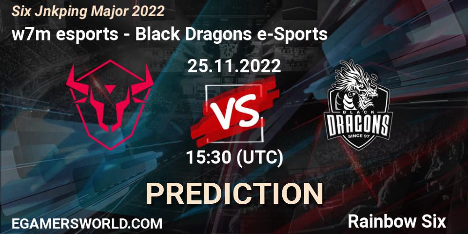 Prognoza w7m esports - Black Dragons e-Sports. 25.11.2022 at 09:30, Rainbow Six, Six Jönköping Major 2022
