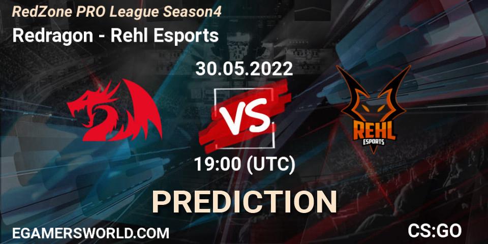 Prognoza Redragon - Rehl Esports. 30.05.2022 at 19:00, Counter-Strike (CS2), RedZone PRO League Season 4