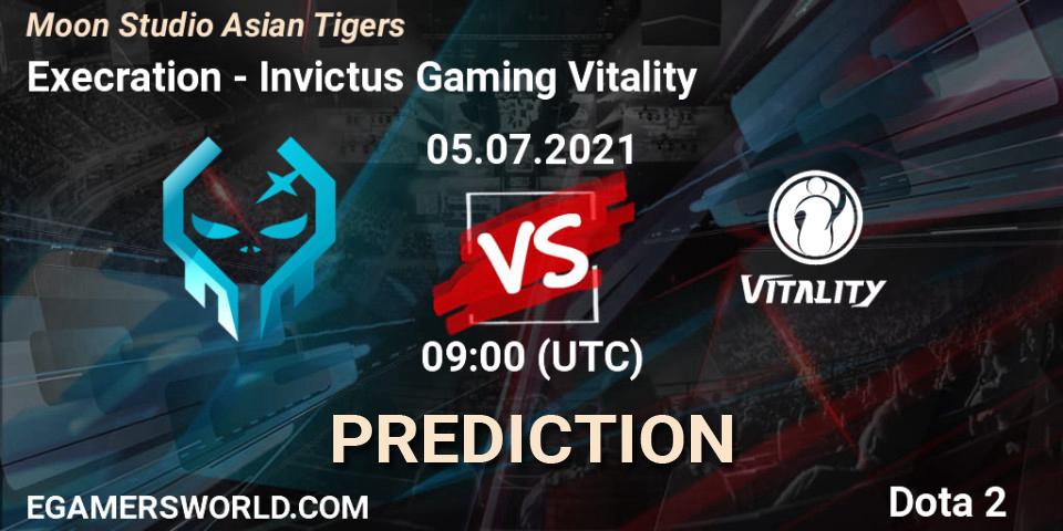 Prognoza Execration - Invictus Gaming Vitality. 05.07.2021 at 09:13, Dota 2, Moon Studio Asian Tigers