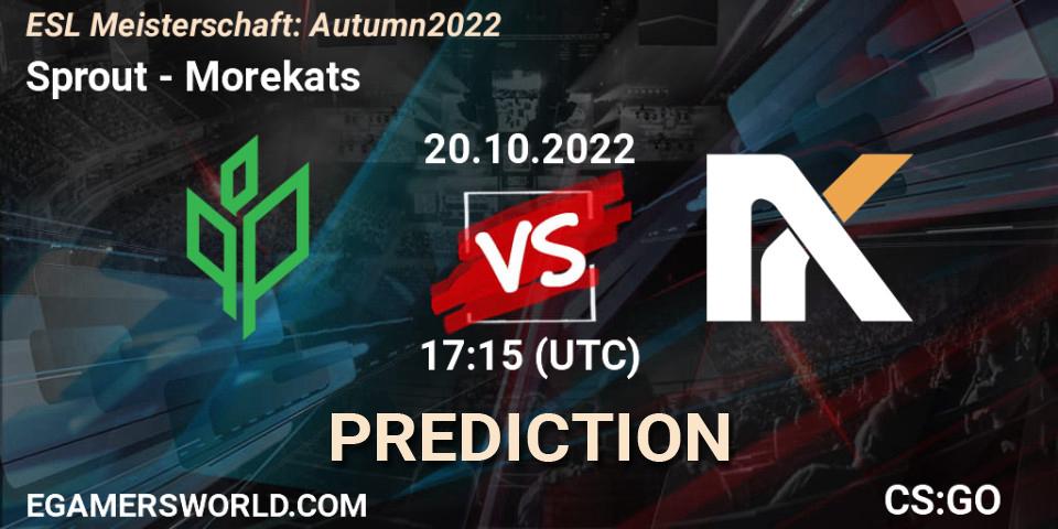 Prognoza Sprout - Morekats. 24.10.22, CS2 (CS:GO), ESL Meisterschaft: Autumn 2022