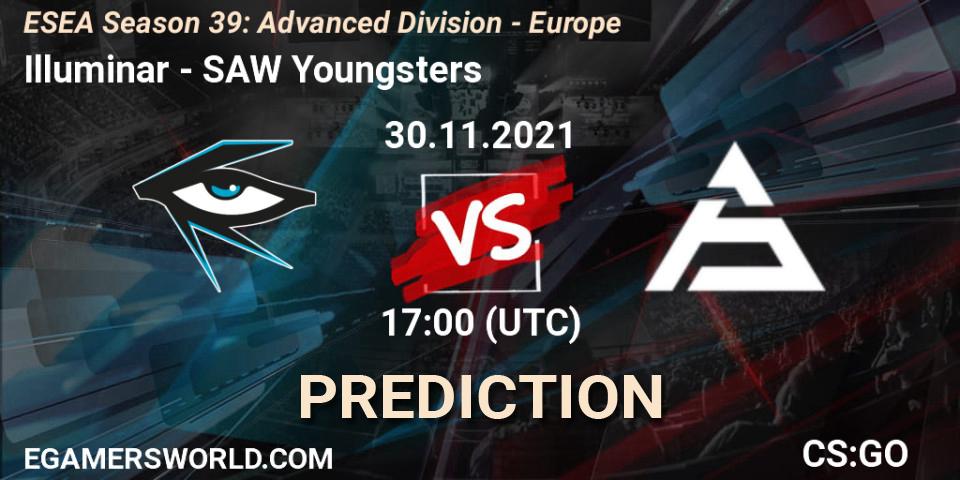 Prognoza Illuminar - SAW Youngsters. 30.11.2021 at 17:00, Counter-Strike (CS2), ESEA Season 39: Advanced Division - Europe